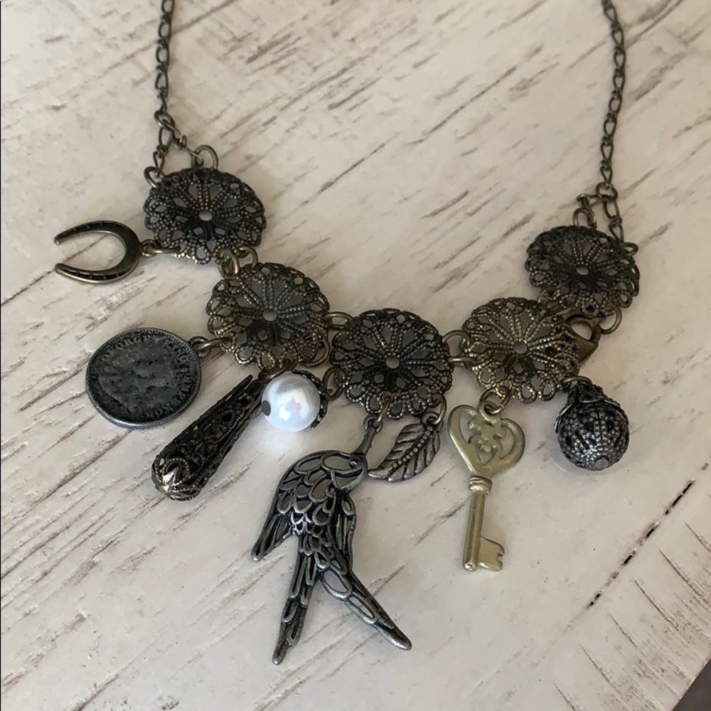 Vintage charm necklace